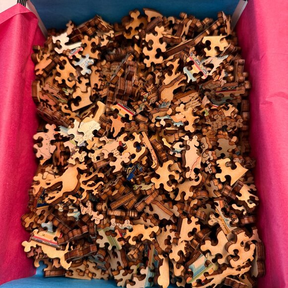 NEW Liberty Puzzles wooden jigsaw puzzle, "Map of America's Making" USA - Picture 2 of 2